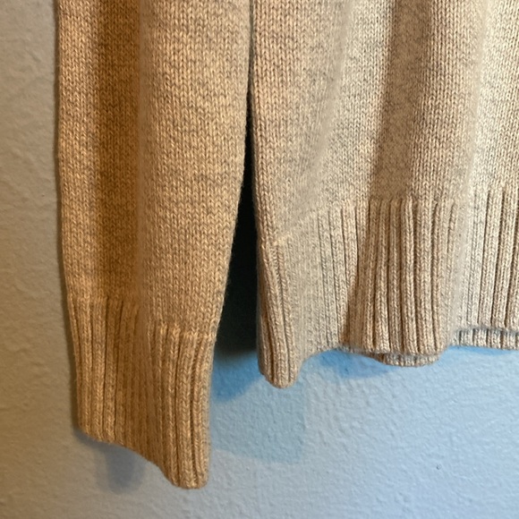 American Eagle Mens Size L Chunky Sweater Striped Colorblocked Green Blue Grey - Picture 4 of 14